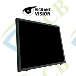 VIGILANT VISION DSM19LED-WGF 19 LED MONITOR, 4:3, BNC/HDMI/VGA, GLASS FRONTED